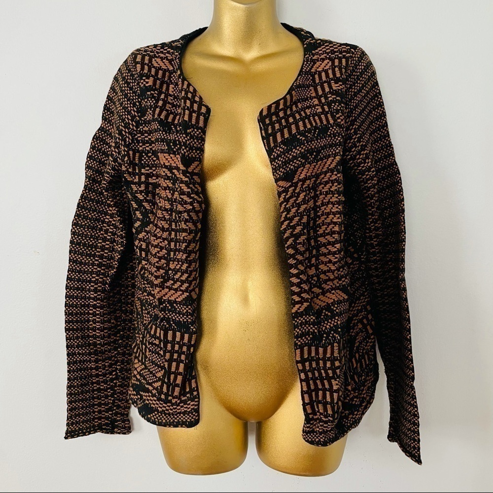 H&M Patterned Blazer Jacket Size Small - Picture 2 of 5